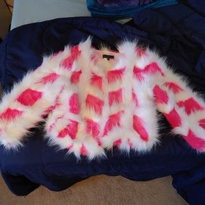 Dolls Kill Blue Blush Fur Coat